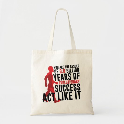 Evolutionair succes tote bag (Voorkant)