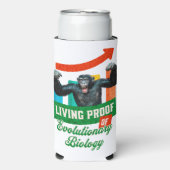 Evolutionaire Biologie Primaat Humor Seltzer Blikjeskoeler (Seltzer Voorkant)