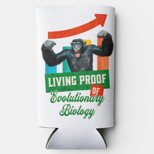 Evolutionaire Biologie Primaat Humor Seltzer Blikjeskoeler (Voorkant)