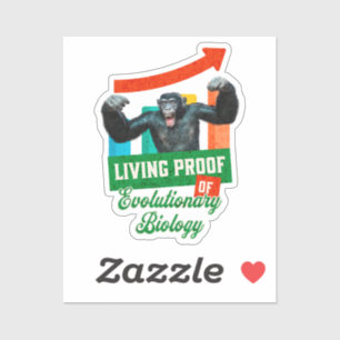 Evolutionaire Biologie Primaat Humor Sticker