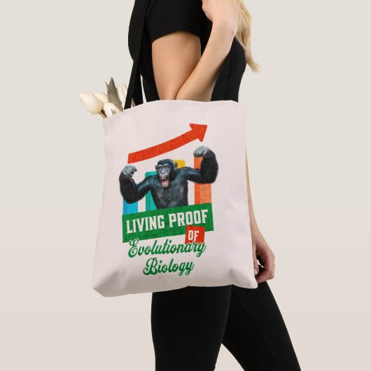 Evolutionaire Biologie Primaat Humor Tote Bag (Dichtbij)