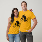 Evolutionaire muisfiets t-shirt (Unisex)