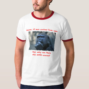 Evolutionaire vraag t-shirt