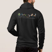Evolutionary Soul: voorste ritssluiting Hoodie (Achterkant)
