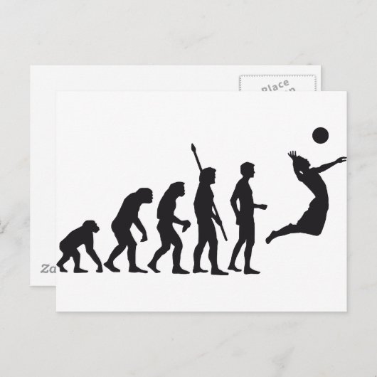 evoluvolleybal briefkaart (Voorkant / Achterkant)