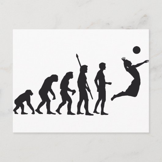 evoluvolleybal briefkaart (Voorkant)