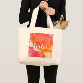 Evolve Abstracte Waterverf Kunst Moderne Esthetiek Grote Tote Bag (Voorkant (product))
