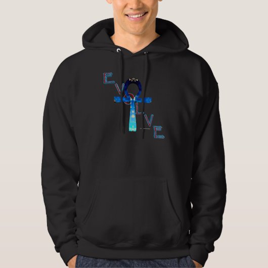 Evolve Ankh Mannen Hoodie (Voorkant)