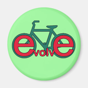 Evolve Bicycle Art voor overhemden, kleding Magneet