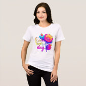"Evolve Every Day Bella+Canvas Tri-Blend T voor da Shirt (Voorkant volledig)