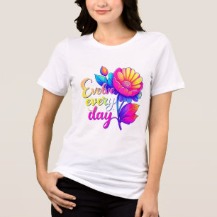 "Evolve Every Day Bella+Canvas Tri-Blend T voor da Shirt