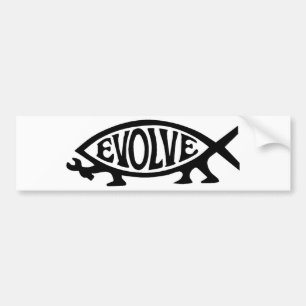 Evolve Fish Bumpersticker