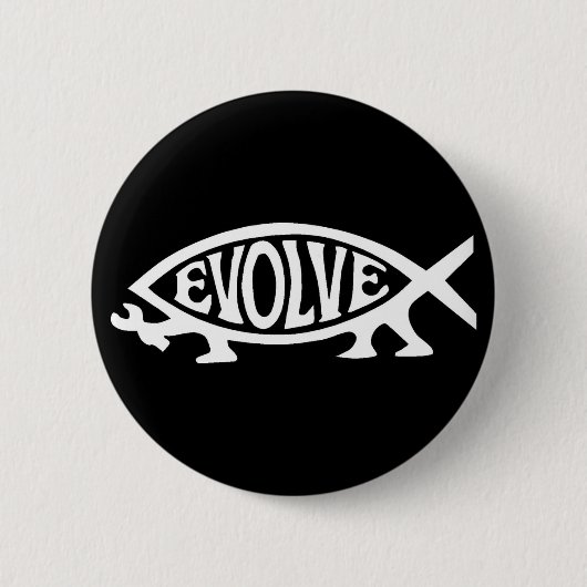 Evolve Fish Ronde Button 5,7 Cm (Voorkant)