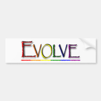 Evolve Gay Bumpersticker