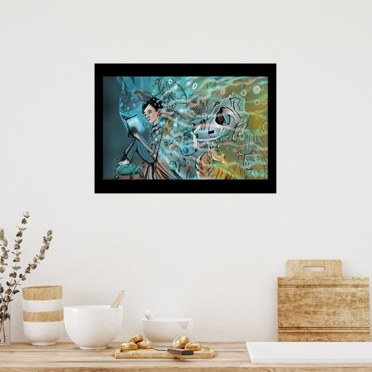 Evolve Illustration Print van Chris Jay (Keuken)