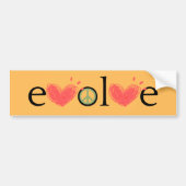 Evolve in Love Bumpersticker (Voorkant)