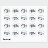 Evolve-knopsticker Ronde Sticker (Vel)