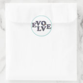 Evolve-knopsticker Ronde Sticker (Tas)