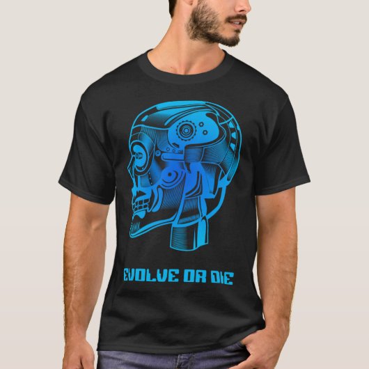 Evolve of Die Robot T-shirt (Voorkant)