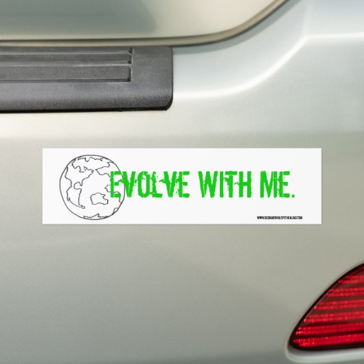 Evolve with Me Bumpersticker (Op auto)