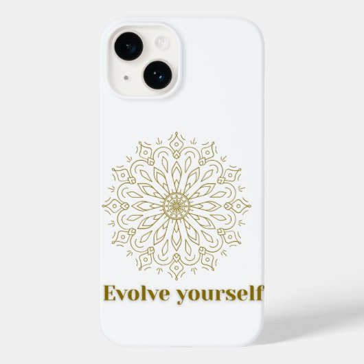 "Evolve Yourself" Mandala Kunst Phone Hoesje (Achterkant)