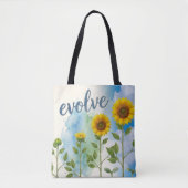 Evolve Zonnebloem Tote Bag (Voorkant)