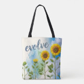 Evolve Zonnebloem Tote Bag (Achterkant)