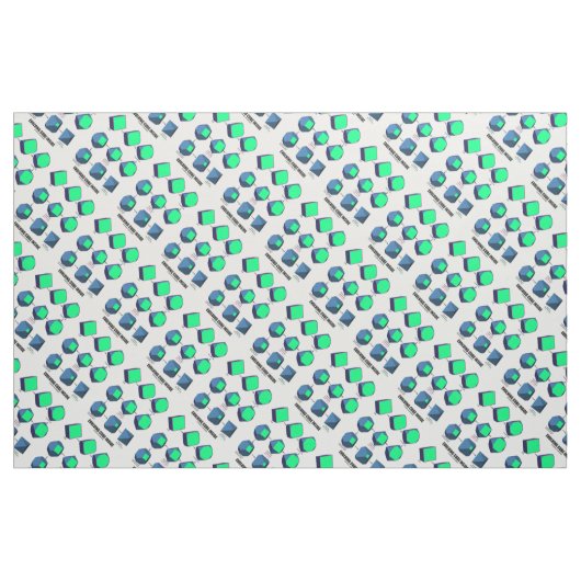 Evolving Cube Inside Wiskunde & geometrie Stof (Fat Quarter)