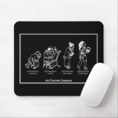 Evolving Librarian Mousepad - zwart Muismat (Met muis)