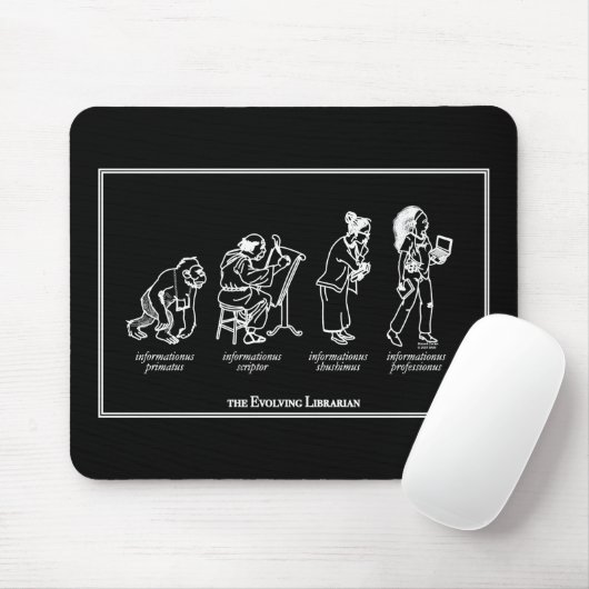 Evolving Librarian Mousepad - zwart Muismat (Met muis)