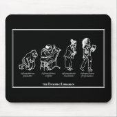 Evolving Librarian Mousepad - zwart Muismat (Voorkant)