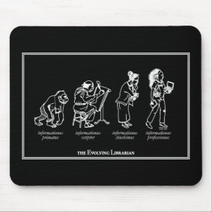 Evolving Librarian Mousepad - zwart Muismat