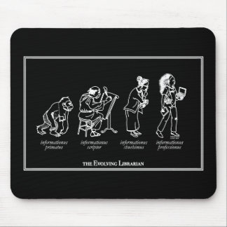 Evolving Librarian Mousepad - zwart Muismat