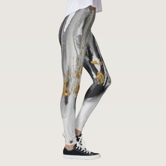 "Evolving Patronen #12", Art Yoga Pants Leggings (Rechts)