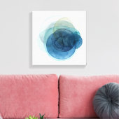 Evolving Planets - Waterverf cirkels Canvas Afdruk (Insitu (Woonkamer))