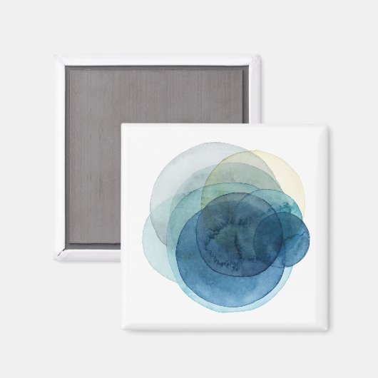 Evolving Planets - Waterverf cirkels Magneet (Voorkant / Achterkant)