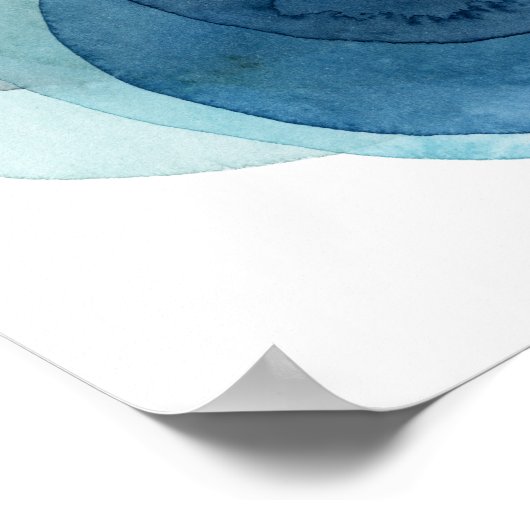 Evolving Planets - Waterverf cirkels Poster (Hoek)