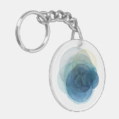 Evolving Planets - Waterverf cirkels Sleutelhanger (Voorkant Links)