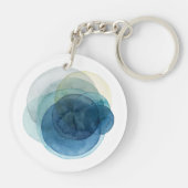 Evolving Planets - Waterverf cirkels Sleutelhanger (Achterkant)
