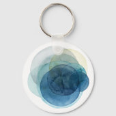 Evolving Planets - Waterverf cirkels Sleutelhanger (Voorkant)