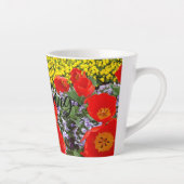 Evolving Red Tulips Latte Mok (Rechts)