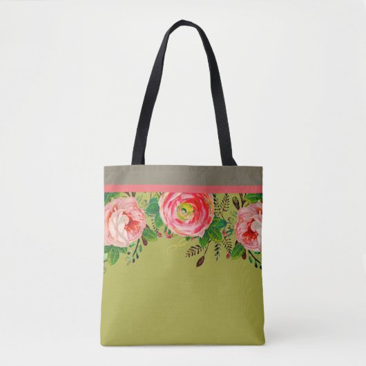 Evond Roos Springtime Tote Bag (Voorkant)