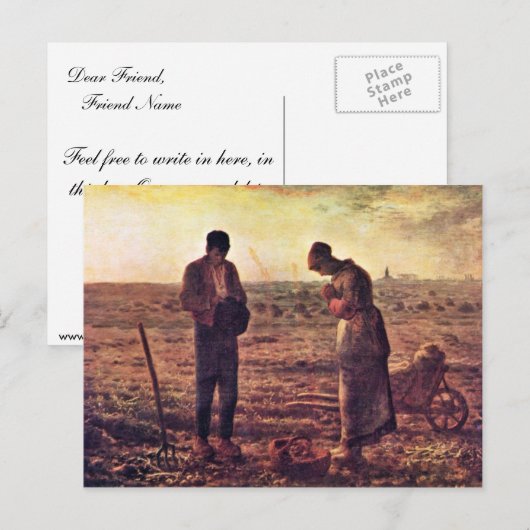 Evond van gebed per gier (beste kwaliteit) briefkaart (Voorkant / Achterkant)