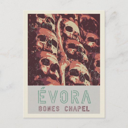 Evora Botten Chapel illustration Portugal Briefkaart (Voorkant)