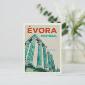 Evora Diana tempel afbeelding Portugal Briefkaart (Staand voorkant)