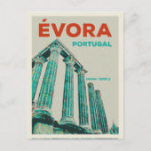 Evora Diana tempel afbeelding Portugal Briefkaart (Voorkant)