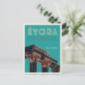 Evora Diana tempel afbeelding Portugal Briefkaart (Staand voorkant)