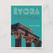 Evora Diana tempel afbeelding Portugal Briefkaart (Voorkant)