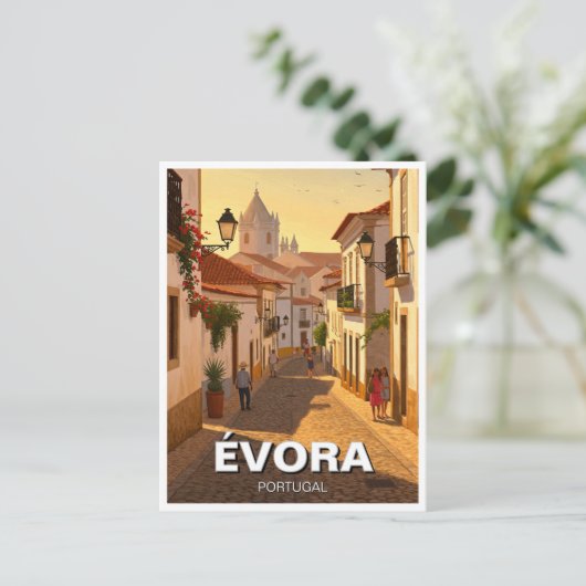Evora Évora Portugal Reizen Briefkaart (Staand voorkant)
