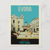 Evora Giraldo-afbeelding Portugal Briefkaart (Voorkant)